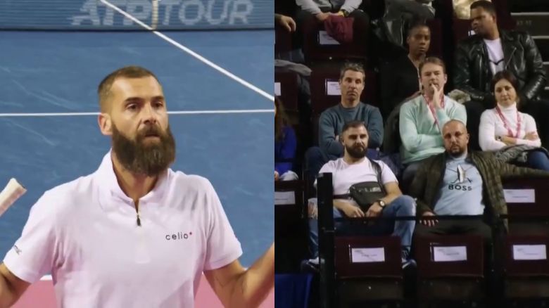 Benoît Paire at ATP 250 in Montpellier: A Spectator Threatens the Tennis Player During Match